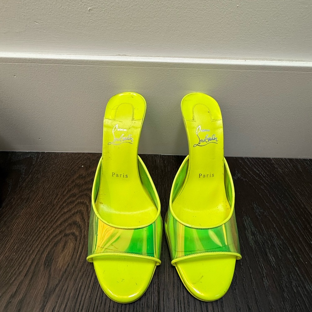 Christian Louboutin Neon Yellow Women's Shoes